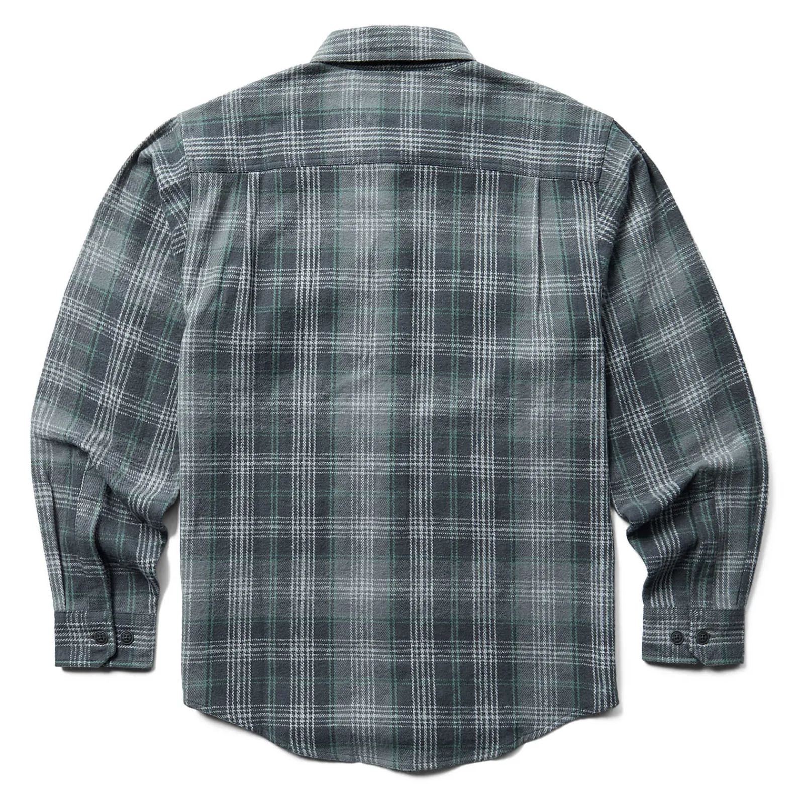 glacier_heavyweight_long_sleeve_flannel_shirt_2.webp Wolverine Glacier Heavyweight Long Sleeve Flannel Shirt Greystone Plaid Clearance