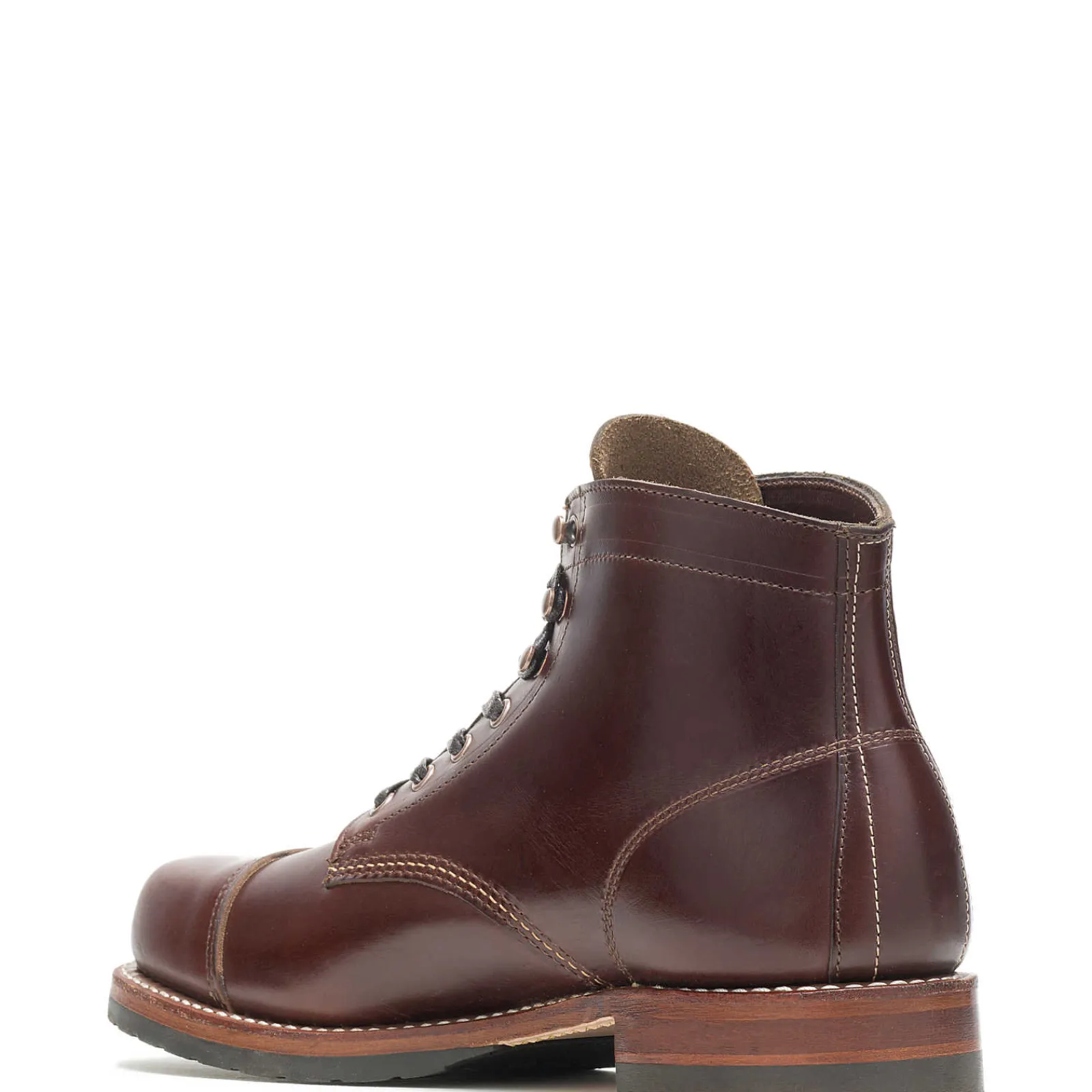 mile_captoe_classic_boot_2.webp Wolverine 1000 Mile Cap-Toe Classic Boot Havana Brown Sale